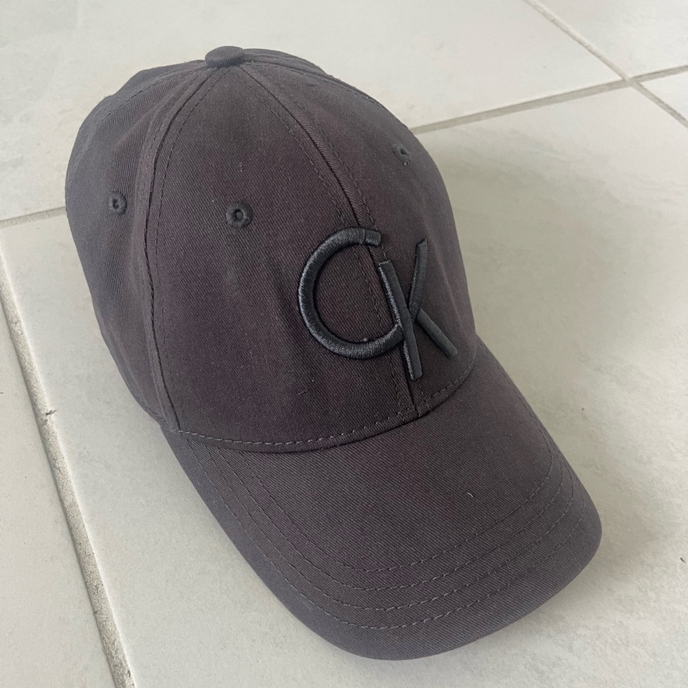 Calvin Klein Dark Gray Cap 100% Cotton One Size